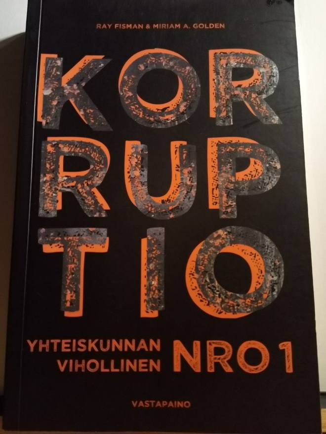 Korruptio - Yhteiskunnan vihollinen NRO1