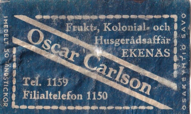 Ekenäs, Oscar Carlson   b505