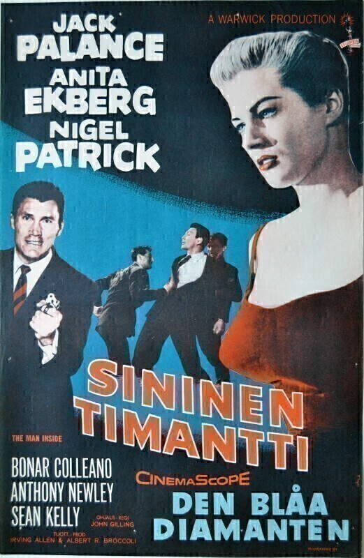Elokuvajuliste: Sininen timantti (Anita Ekberg)