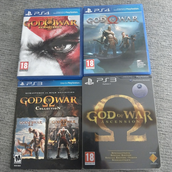 Myydään god of war pelit ps3/ps4