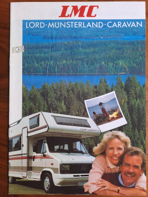 LMC matkailuautot -esite 80-luvun lopusta