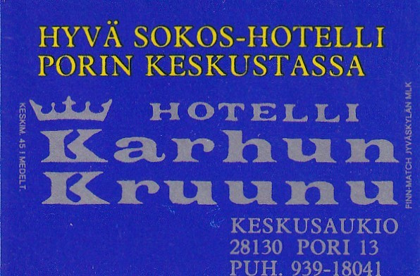 Pori, Hotelli Karhun Kruunu   7/15