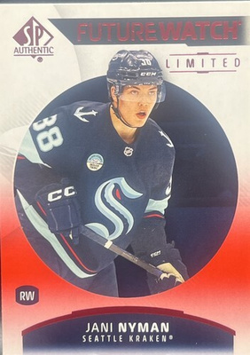 Jani Nyman 25-26 SP Authentic #124 Future Watch Limited Red