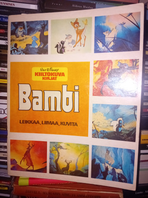 Walt Disney KIILTOKUVA KIRJAT :  BAMBI ( 1 p. 1973 ) Sis.pk