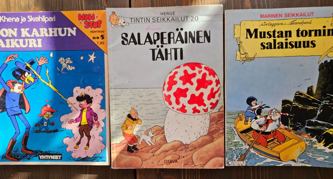 Sarjakuva lehtiä