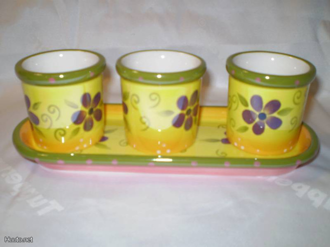 Partylite Kukkaruukku trio somiste