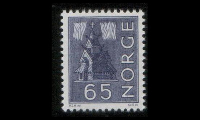 Norja 505 ** Kirkko 65 öre (1963)