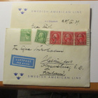 1939 USA m/s Gripsholm lentopostikuori Suomeen - pikkukuva 1