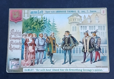 Liebig  , Hamlet , vanha keräilykuva