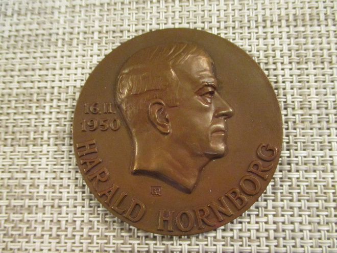 Harald Hornborg mitali 1950  /Gerda Qvist 1950