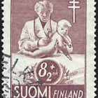 1946 Tuberkuloosi merkki 8 + 2 mk leimattu LaPe 316 - pikkukuva 1