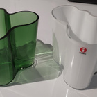 Aalto maljakko valkoinen  ja vihreä 95 mm - pikkukuva 1