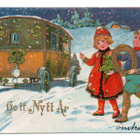 Vanha kortti, lapset ja auto, vuodelta 1931 - pikkukuva 1