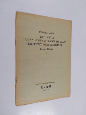 Kielikurssiin "Englantia luonnonmenetelmän mukaan" liitty...