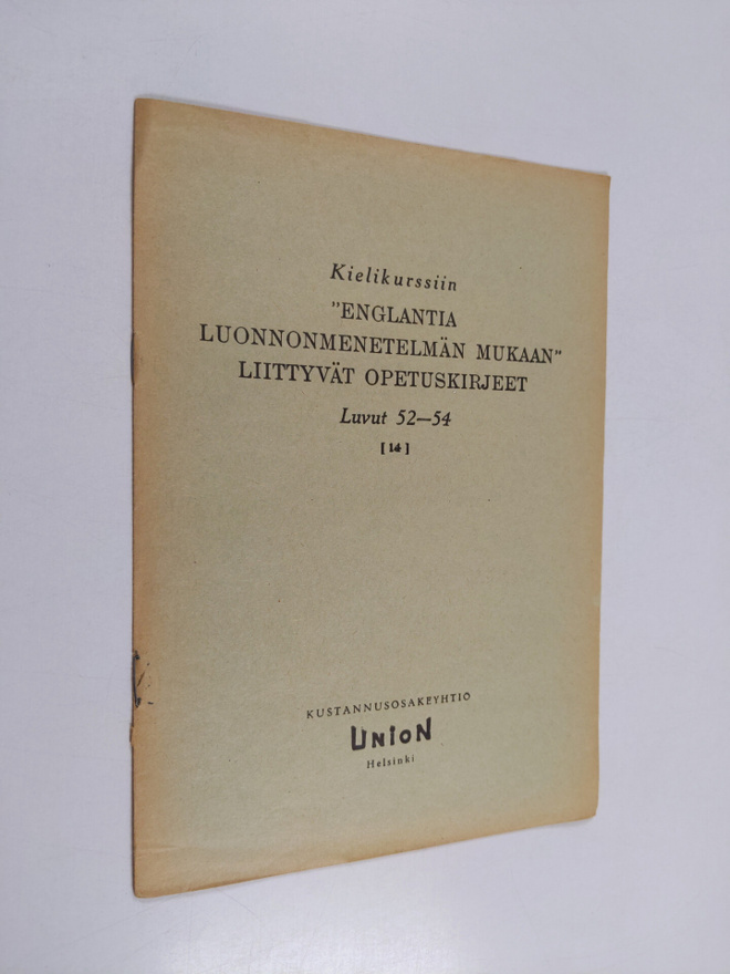 Kielikurssiin "Englantia luonnonmenetelmän mukaan" liitty...