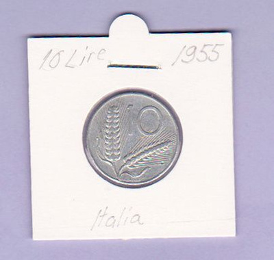 Italia 10 Lire v.1955 KM#93