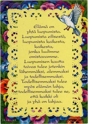 kortti ** Ansio Marleena Rohkaisu - erilaisia tekstikortteja