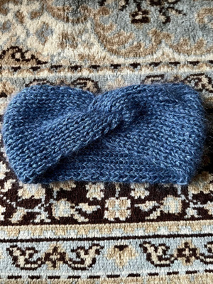 Panta sinistä merinovillaa & silkkialpakkaa