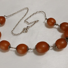 Upea Hopea Meripihka Pallo kaulakoru, baltic amber, itämeren - pikkukuva 1