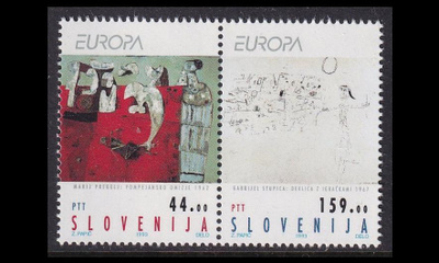 Slovenia 48-9p ** Europa nykytaide (1993)