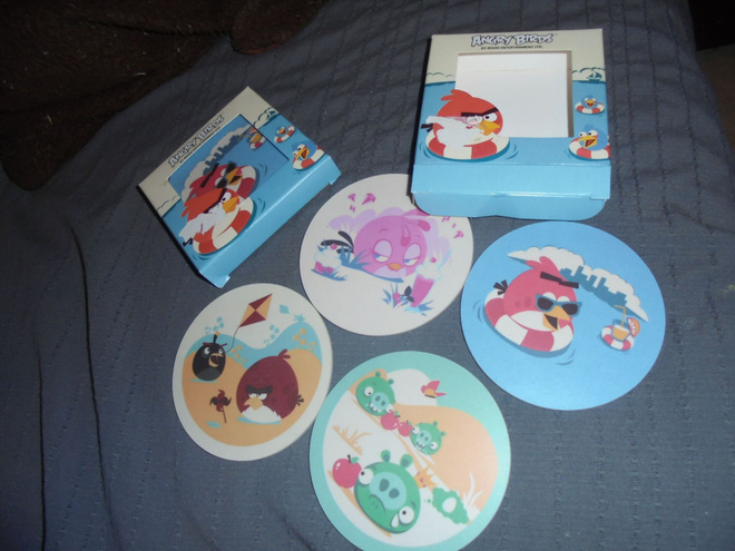 Lasin aluset Angry Birds Muurla 2 pakettia