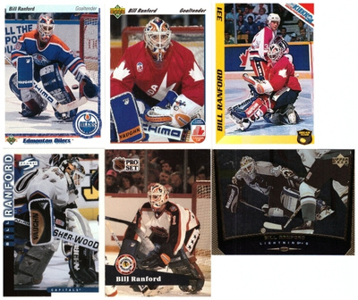 6 x Mv Legenda BILL RANFORD Oilers, Lightning, Capaital CAN.