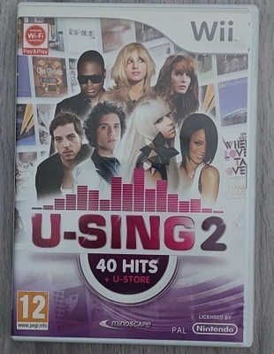 * U-Sing 2 Wii / WiiU 40 Hittiä + U-Store PAL MIB Lue Kuvaus