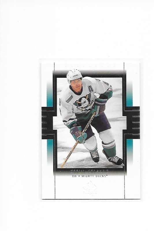 1999-00 SP Authentic #2 Teemu Selänne Anaheim Mighty Ducks