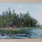 Viipuri, näkymä Monrepos'n rannalta, vanha väripk, k. k-k - pikkukuva 1