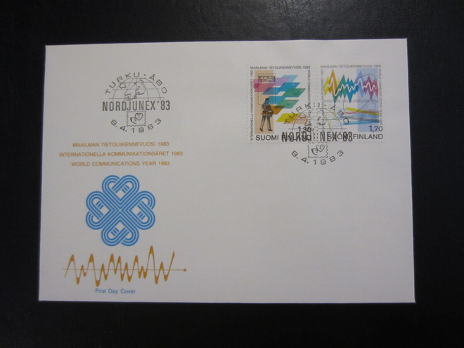 FDC 1983 Maailman tietoliikennevuosi