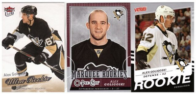 3 x ALEX GOLIGOSKI Penguins, Rc Kortteja