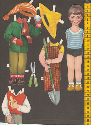 Paperinukke Lasse 1950-60-luku