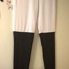 Valko-harmaat Trikoot / Leggingsit / Leggings - koko L - pikkukuva 4