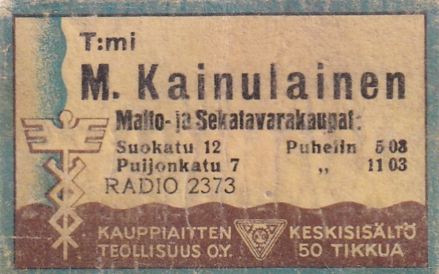 T:mi M. Kainulainen, Radio 2373  b564