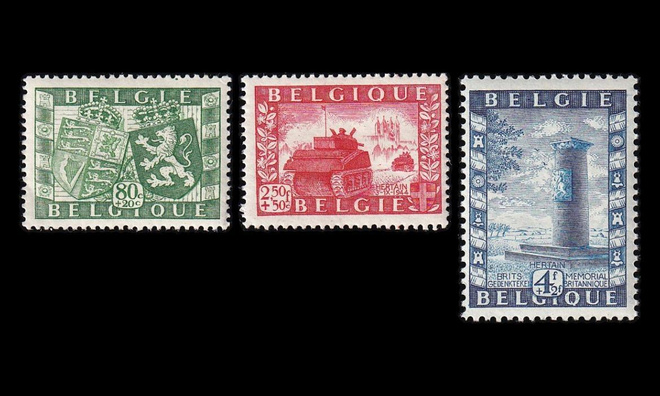Belgia 863-5 ** Yhteistyö Britannian kanssa (1950)