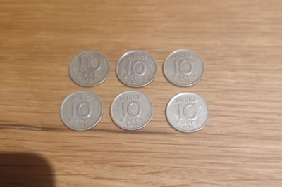 Ruotsin hopea öret 11kpl
