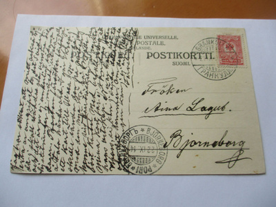 1914 Kaunainen kortti Poriin