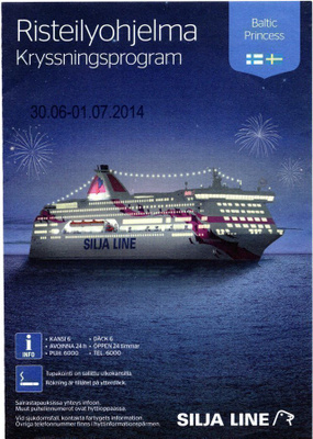 M/S BALTIC PRINCESS RISTEILYOHJELMA 2014