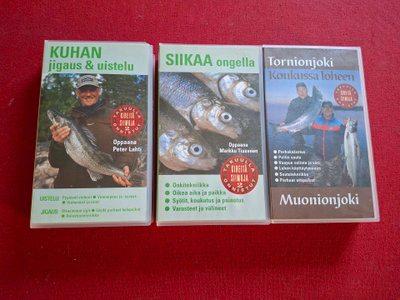 Kalastusvideoita kolme kappaletta
