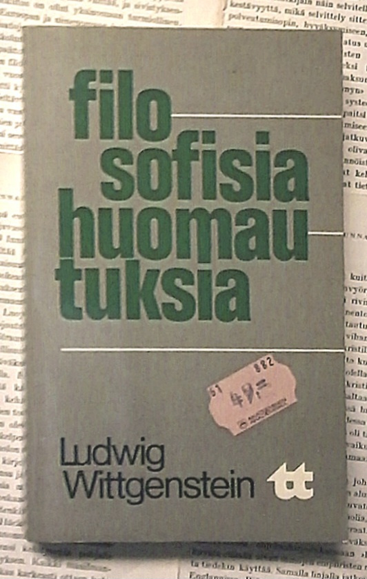 Ludwig Wittgenstein - Filosofisia huomautuksia (pokkari)