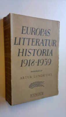 Artur Lundkvist : Europas litteratur historia 1918-1939
