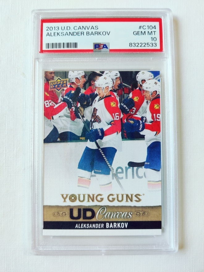 Aleksander Barkov - 13-14 UD Young Guns Canvas PSA 10