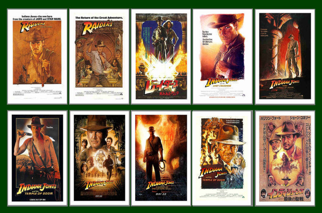 INDIANA JONES -- postikorttisetti    (Upea Lahja !!) #1