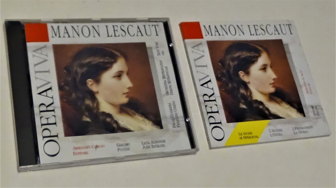 Giacomo Puccini : Manon Lescaut  - Opera Viva CD