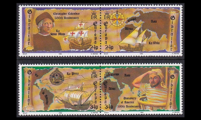 Gibraltar 638-41p ** Europa Amerikan löytäminen (1992)