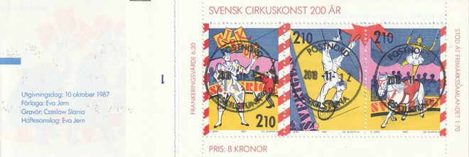 RUOTSI 1987 - Fa 1467/69 VIHKONPUOLIKAS  LEIMATTUNA