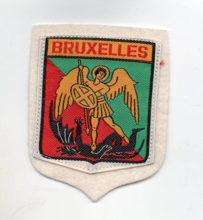 Belgia: Bruxelles: Visby (matkailu/hihamerkki, kangasta)