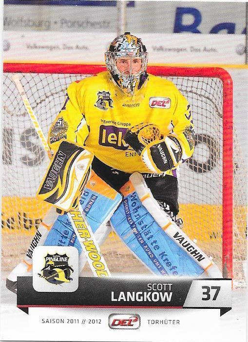 2012-13 DEL #176 Scott Langkow Krefeld ex- Ässät MV