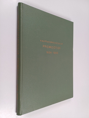 Kauppakorkeakoulun promootiot 1928-1955