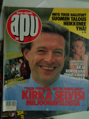 Apu lehti Nro 30/1992 (13.8)